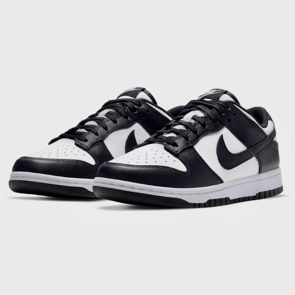 Nike Black & White Low Top Dunks